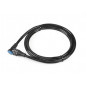 XLC LO-L13 ANTIVOL CÂBLE SPIRAL COMBINAISON Ø8mm/180cm NOIR - 2502322030 - 4055149117849