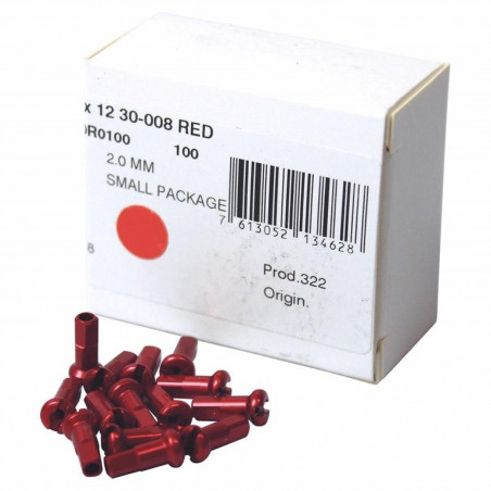 BOÎTE 100 ÉCROUS DT ALUMINIUM ROUGE 2 mm - N0AA20120R0100 - 7613052134628