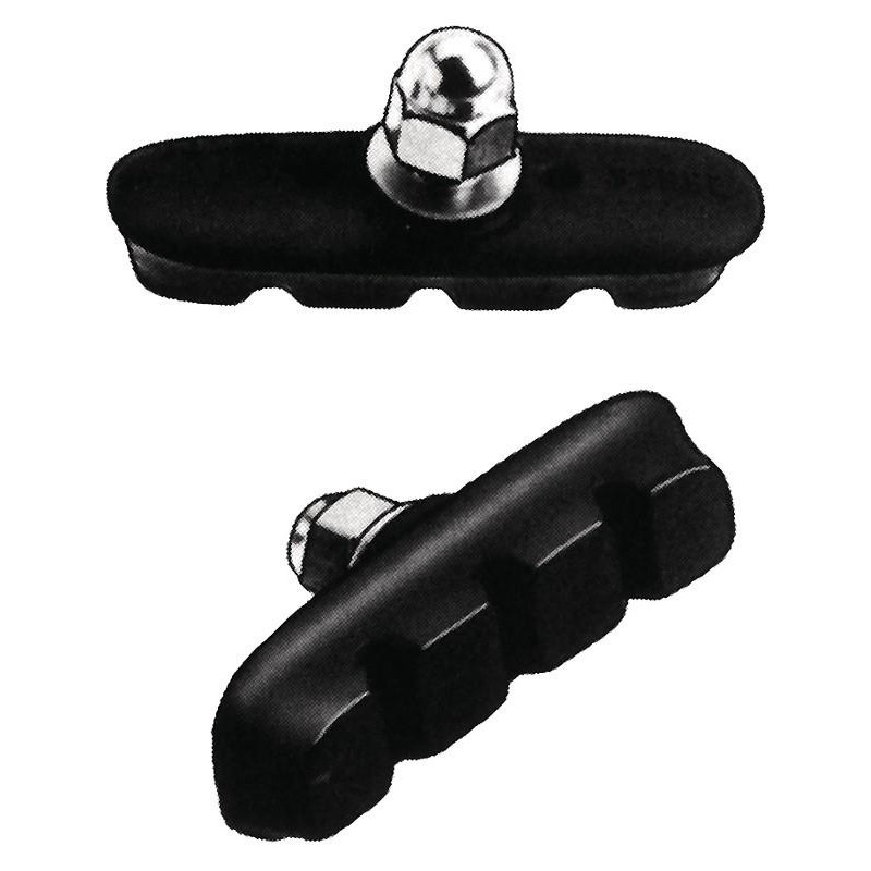 Jeu de patins de frein point pour llante aluminium