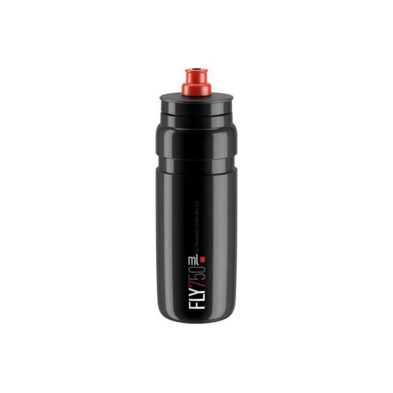 Bidon elite fly vtt noir logo gris 750 ml