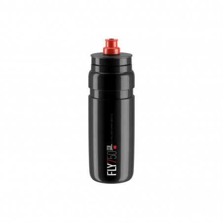 Bidon elite fly vtt noir logo gris 750 ml