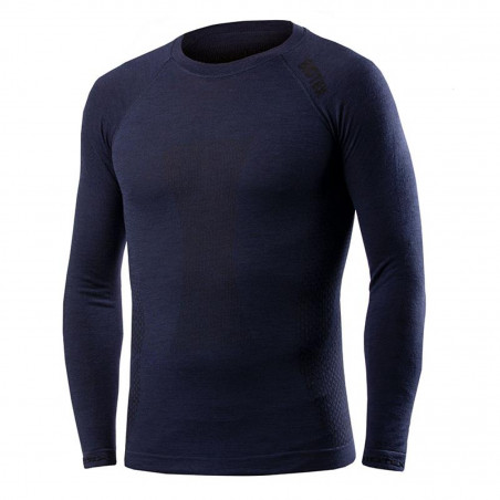 TRICOT DE CORPS BIOTEX MANCHE LONGUE MERINO BLEU TAILLE M-L - 187 AZ II - 8990187002022