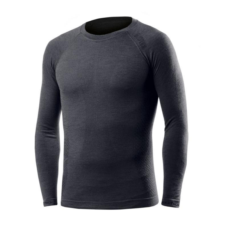 TRICOT DE CORPS BIOTEX MANCHE LONGUE MERINO GRIS TAILLE M-L - 187 GR II - 8990187003029
