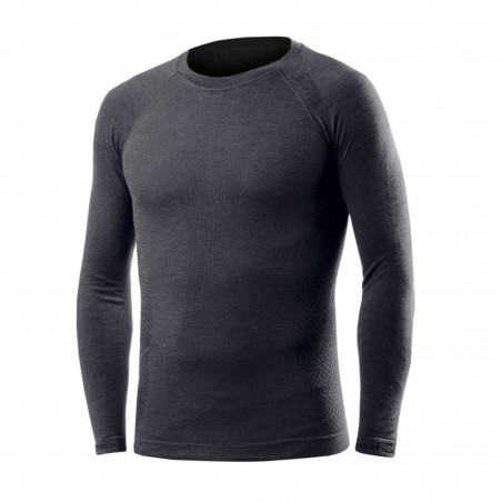 TRICOT DE CORPS BIOTEX MANCHE LONGUE MERINO GRIS TAILLE M-L - 187 GR II - 8990187003029