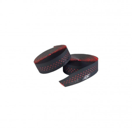 JEU DE GUIDOLINE DEDA PRESA PERFORÉ NOIRE/ROUGE - DEDATAPE402 - 8059265689507