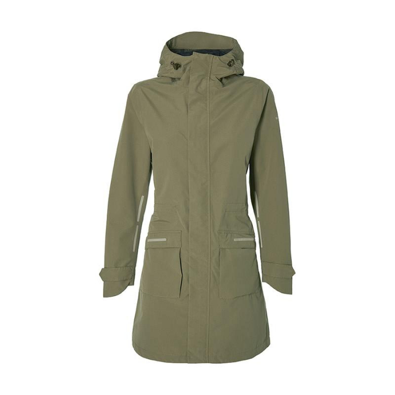 PARKA IMPERMÉABLE BASIL MOSSE FEMME VERT OLIVE TAILLE M - 40114 - 8715019401145