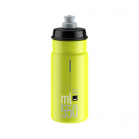 BIDON ELITE JET JAUNE FLUO LOGO NOIR 550 ml - 0190404 - 8020775036044