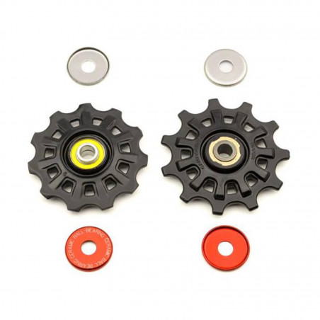 JEU DE ROULETTES CAMPAGNOLO SUPER RECORD 11V NOIR - RD-SR600 - 8050046168945