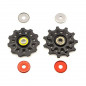 JEU DE ROULETTES CAMPAGNOLO SUPER RECORD 11V NOIR - RD-SR600 - 8050046168945