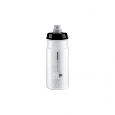 BIDON ELITE JET TRANSPARENT LOGO GRIS 550 ml - 0190401 - 8020775036013