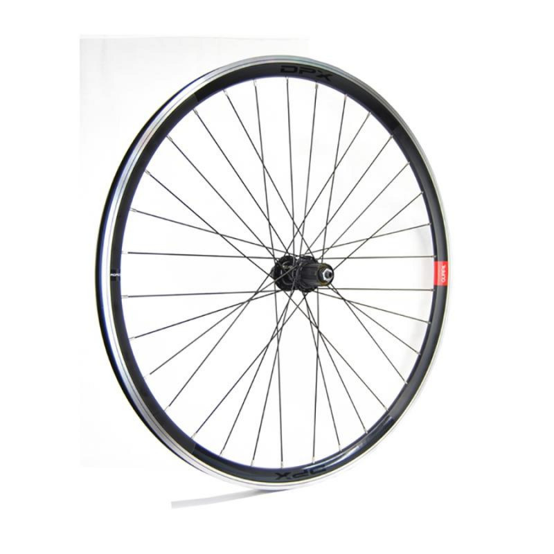 ROUE ARRIÈRE GURPIL ROUTE 28" NEW DPX NOIRE SHIMANO 8-10V - 50151 - 8420011501518