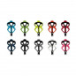 SET PORTE-BIDONS ZEFAL PULSE B2 ASSORTIMENT COULEURS (20U) - 1790 - 3420586600369