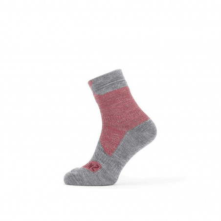 CHAUSSETTES SEALS.ALL WEAT.P/CHEVILLE ROUGE/GR T.S (36-38) - 11100060000610 - 5055754425055