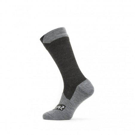 CHAUSSETTES SEALSKINZ ALL WEATHER MOYENS NR/GR T.S (36-38) - 11100061010110 - 5055754425093