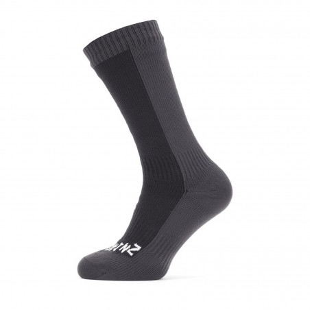 CHAUSSETTES SEALSKINZ P/CLIMAT CHAUD MOYENS NR/GR T.S(36-38) - 11100064010110 - 5055754425499
