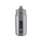 Bidon elite fly gris logo noir 550 ml