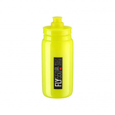 Bidon elite fly jaune fluo logo noir 550 ml
