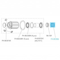 ÉCROU D'AXE CAMPAGNOLO - FH-BO006 - 8050046169362
