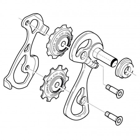 BOÎTE MOYENNE CAMPAGNOLO CENTAUR 11V. NOIR - RD-CE003B - 8050046168860