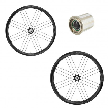J.ROUES CAMPAGNOLO SHAMAL C21 2WF DISQUE TUB.READY SHIMANO - WH21-SHCDFR40X - 8053340455391