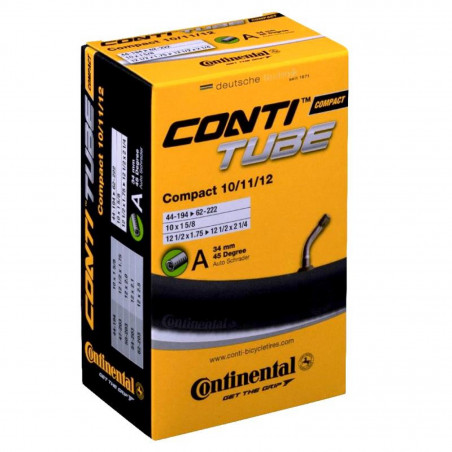 CHAMBRE AIR CONTI COMPACT 10/11/12x1/2x1.75-2.5 STA.34mm 45º - 1822110000 - 4019238556247