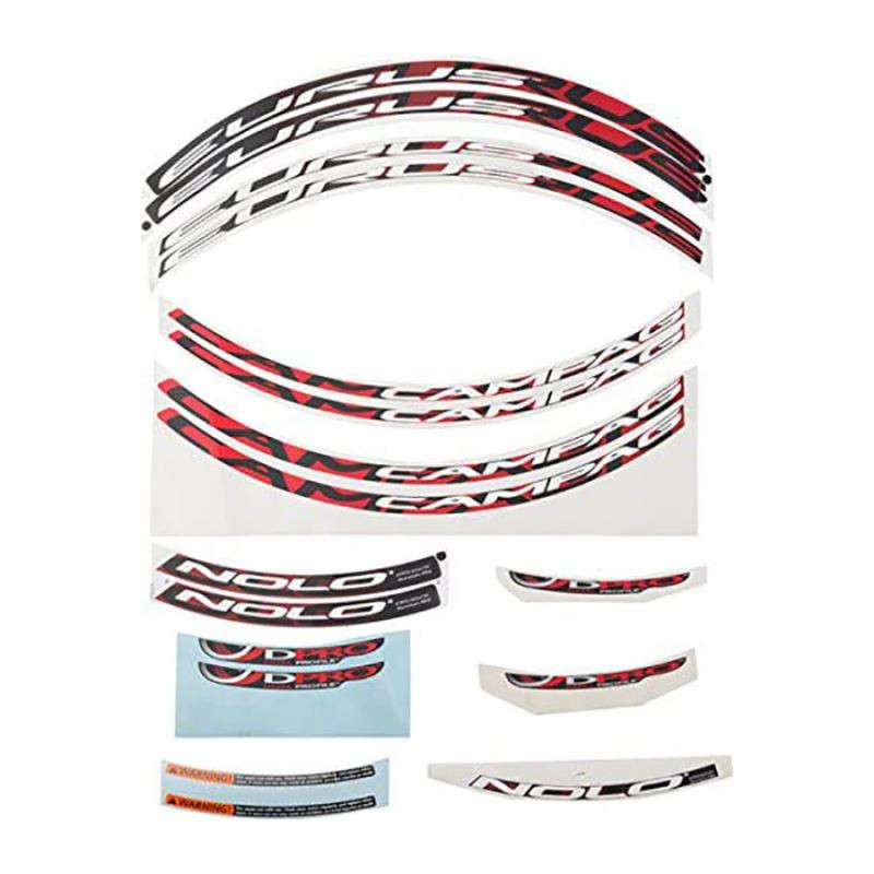 KIT STICKERS CAMPAGNOLO EURUS À PNEU 2010 (AVANT/ARRIÈRE) - LAB-EUCB10 - 8033874115299