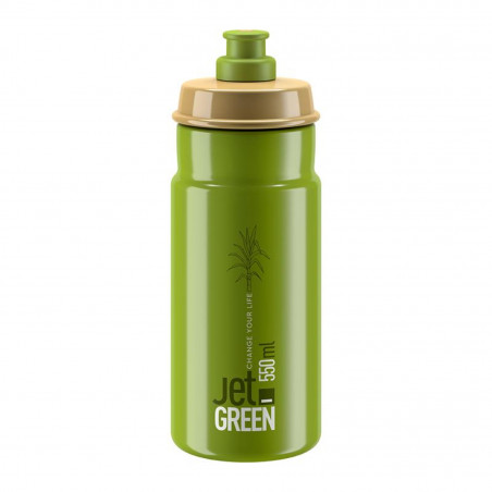 BIDON ELITE JET GRREN OLIVE 550 ml VERT OLIVE LOGO BLANC - 201001 - 8020775038468