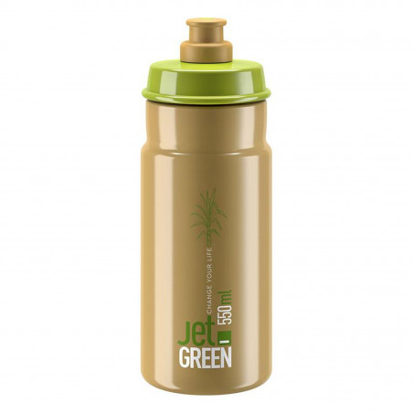 BIDON ELITE JET GREEN BROWN 550 ml VERT/MARRON LOGO BLANC - 201002 - 8020775038482