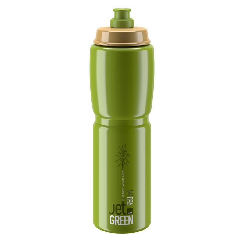 BIDON ELITE JET GREEN OLIVE 950 ml VERT OLIVE LOGO BLANC - 203001 - 8020775038505