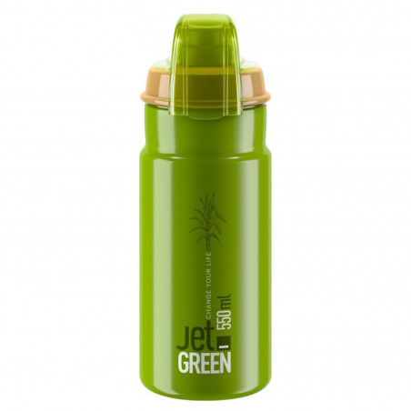 BIDON ELITE JET GREEN PLUS OLIVE 550ml VERT OLIVE LOGO BLANC - 201101 - 8020775038628