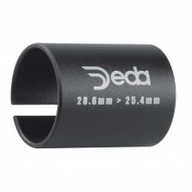 ADAPTATEUR POTENCE DEDA TUBE FOURCHE 28.6 A 25.4 mm NOIR - ALLOYSLEEVE - 8051406523299