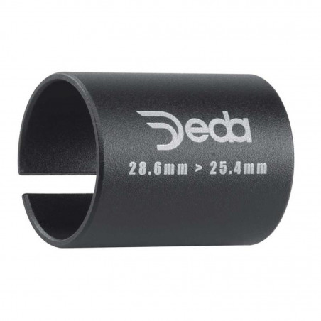 ADAPTATEUR POTENCE DEDA TUBE FOURCHE 28.6 A 25.4 mm NOIR - ALLOYSLEEVE - 8051406523299