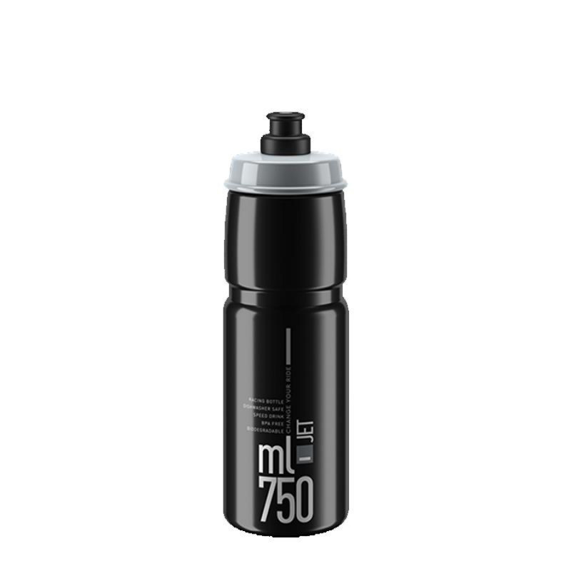 BIDON ELITE JET 750 ml NOIR LOGO GRIS - 190702 - 8020775038529