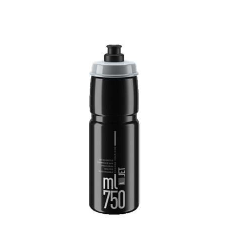 BIDON ELITE JET 750 ml NOIR LOGO GRIS - 190702 - 8020775038529