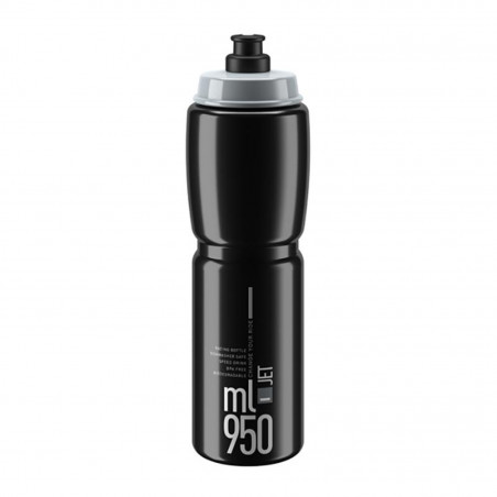 BIDON ELITE JET 950 ml NOIR LOGO GRIS - 190902 - 8020775038963