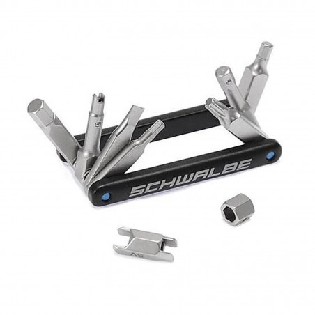 MULTI-OUTILS SCHWALBE VERSION 2.0 9 FONTIONS ARGENT/NOIR - 6015.01 - 4026495846950