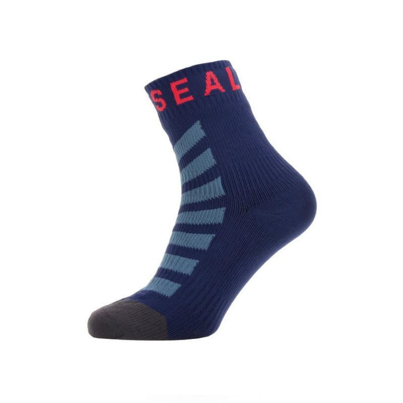 CHAUSSETTES SEALSKINZ MOYEN.IMP.P/CL.DOUX BLE/GRIS/ROU 39-42 - 11100056640020 - 5055754432909