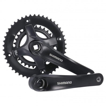 PÉDALIER SHIMANO TOURNEY 4 BRAS 170mm 46x30D 7/8V ALU NOIR - EFCTY5012C60XLB - 4550170444976