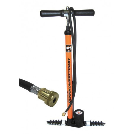 POMPE À PIED RENNKOMPRESSOR SKS ORANGE EMBOUT EN LAITON - 10065 - 4002556271428