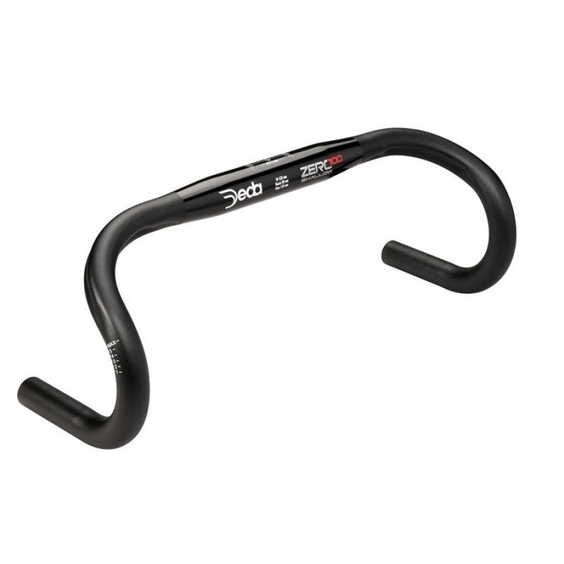 CINTRE DEDA ZERO100 SHALLOW Di2 460 mm 31.7 ALUMINIUM NOIR - D100SB46 - 8059265687855