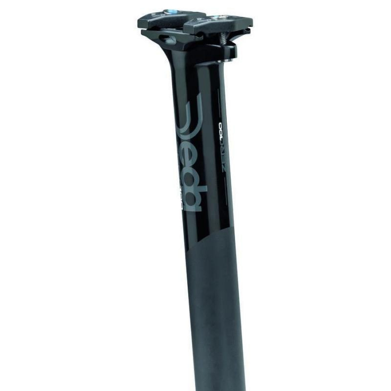 TIGE SELLE DEDA ZERO100 27.2 350 mm ALU NOIR MATE/BRILLANTE - D100ZBOB27 - 8052783482513