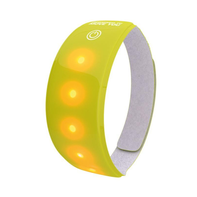 MANCHETTES WOWOW RÉFLÉCH.3M SCRATCH 5 LEDS BRAS/JAMBE JAUNE - 14141 - 5420071141412