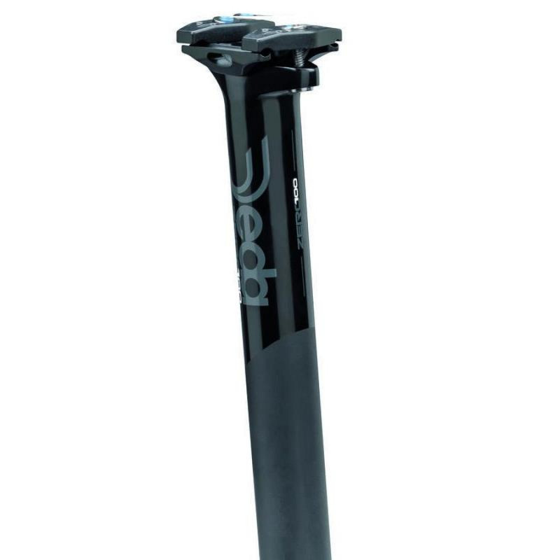 TIGE SELLE DEDA ZERO100 31.6 350 mm ALU NOIR MATE/BRILLANTE - D100ZBOB31 - 8052783482520