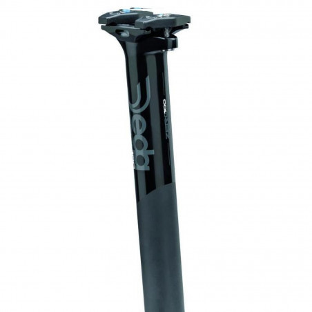 TIGE SELLE DEDA ZERO100 31.6 350 mm ALU NOIR MATE/BRILLANTE - D100ZBOB31 - 8052783482520