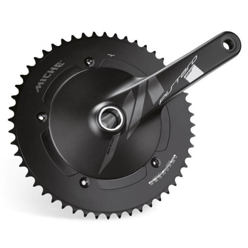 PÉDALIER MICHE PISTARD AIR 170 mm  BCD 144 49 DENTS NOIR - CSPC0BBF49000 - 8050148699231