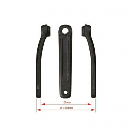 PÉDALIER FSA CK-751/IS E-BIKE BOSCH GEN4 160 mm ALU NOIR - 324-0046001260 - 4710243890882