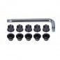 KIT VIS PLATEAU FSA ML021 ROUTE 2X NOIR (10 UNITÉS) - 390-1005 - 4710945514635