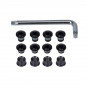 KIT VIS PLATEAU FSA VTT 3X NOIR (12 UNITÉS) - 390-1015 - 4710945514659