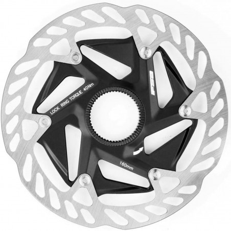 DISQUE DE FREIN FSA K-FORCE WE CENTERLOCK 140 mm NOIR/ARGENT - 406-0082000010 - 4710243896136