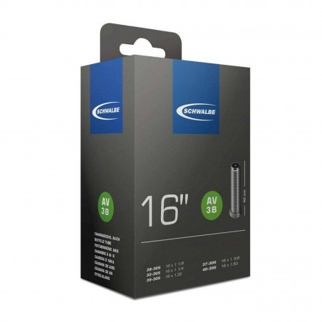 CHAMBRE À AIR SCHWALBE AV3B LIGHT 16   VALVE STANDARD 40 mm - 10461860 - 4026495906197